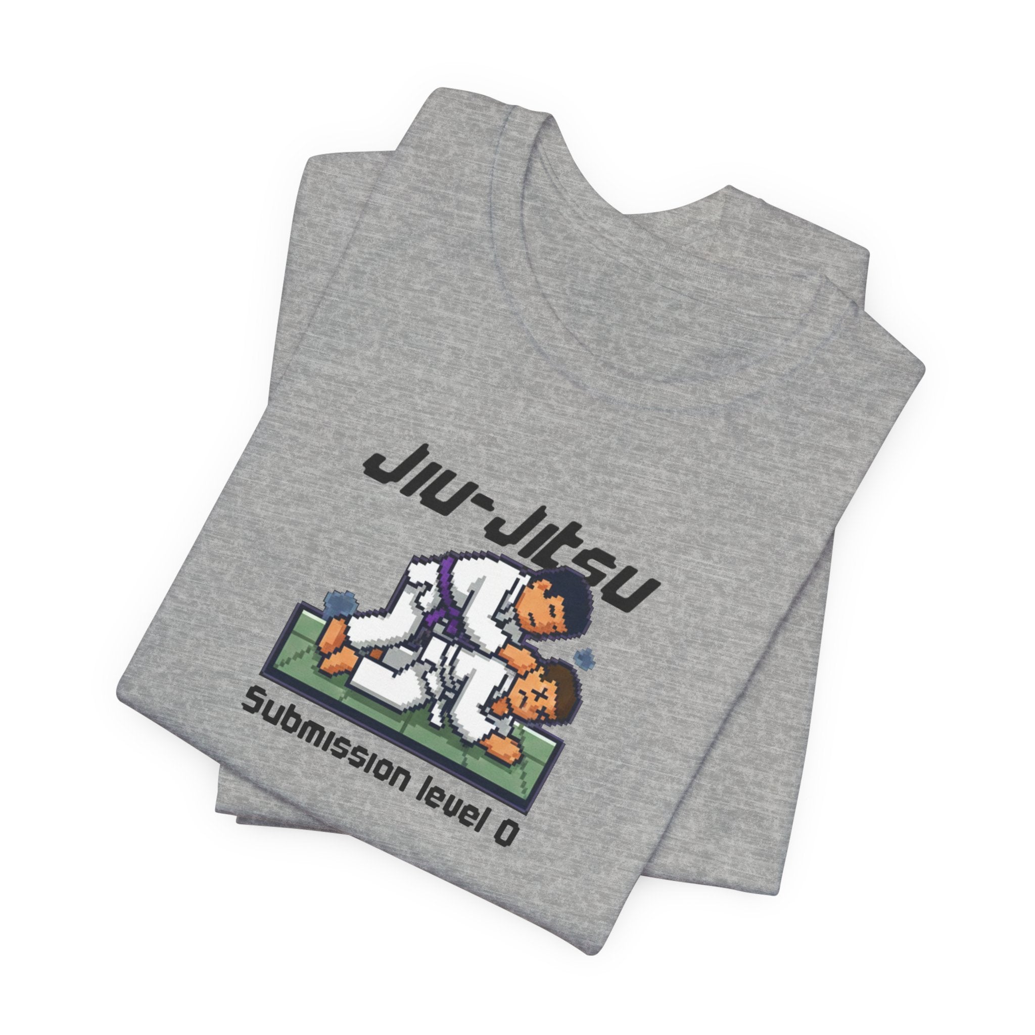 Jiu-Jitsu T-Shirt — "Submission Level 0" 8Bit Gaming Humor Tee