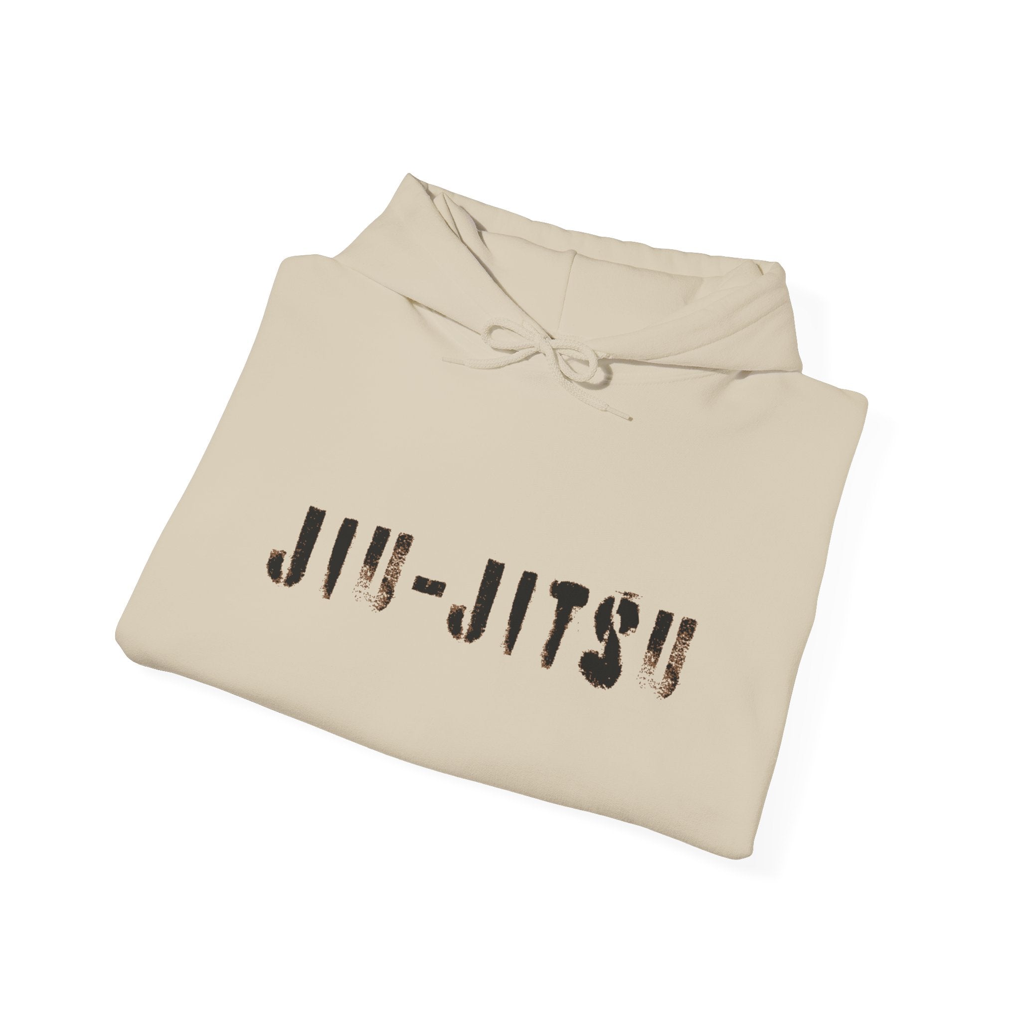 Jiu-Jitsu Brown Belt Hoodie – Minimal Stencil Logo Martial Arts Pullover