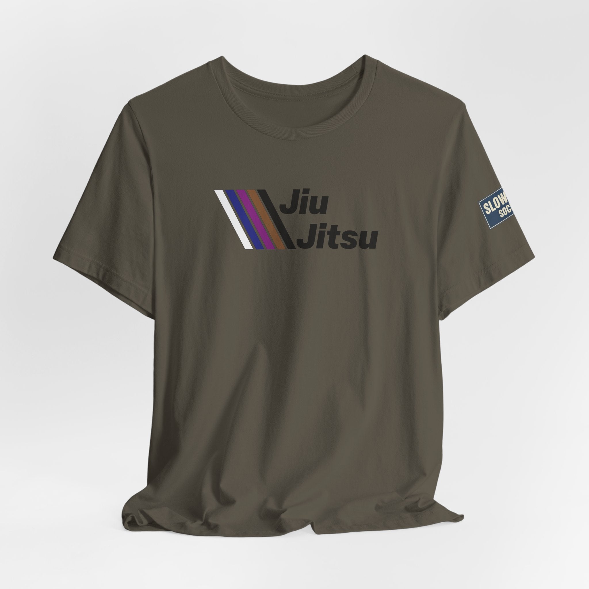 Jiu Jitsu Stripes Tee — Retro Martial Arts T‑Shirt