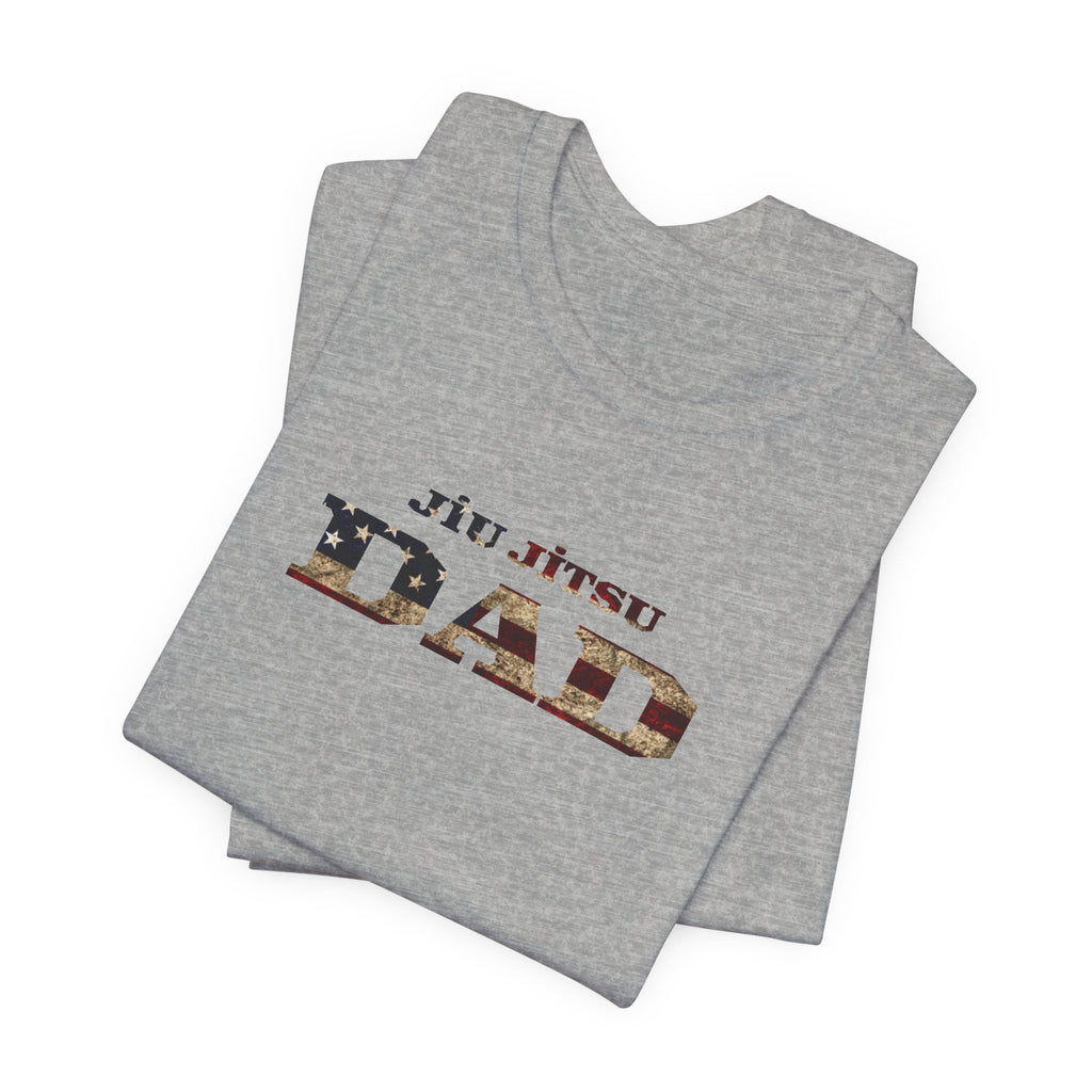 Jiu Jitsu Dad T-Shirt — American Flag Martial Arts Tee for Fathers