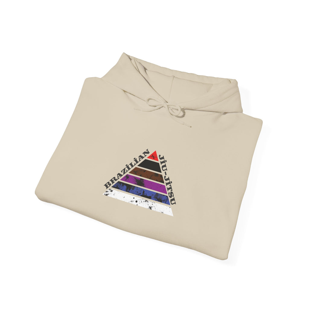 Hoodie — Jiu Jitsu Belt Rank Pyramid Design Pullover