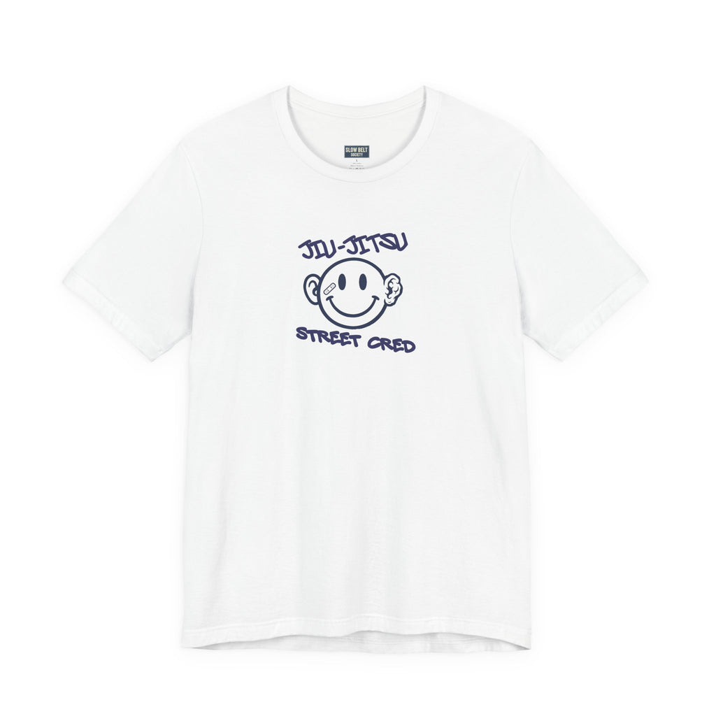 Jiu-Jitsu Street Cred Tee — Smiley Logo Martial Arts T-Shirt