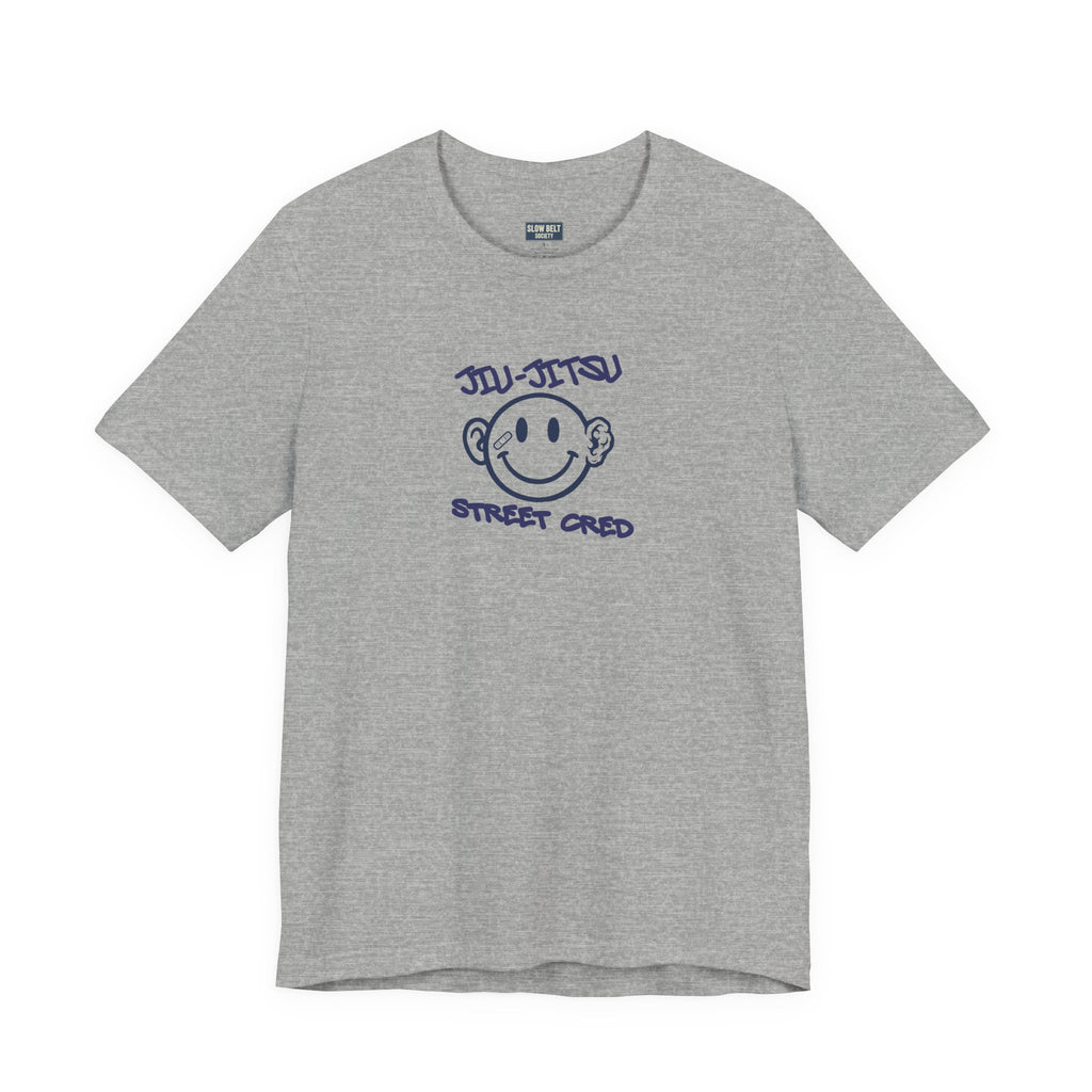 Jiu-Jitsu Street Cred Tee — Smiley Logo Martial Arts T-Shirt