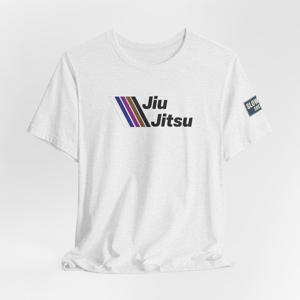 Jiu Jitsu Stripes Tee — Retro Martial Arts T‑Shirt