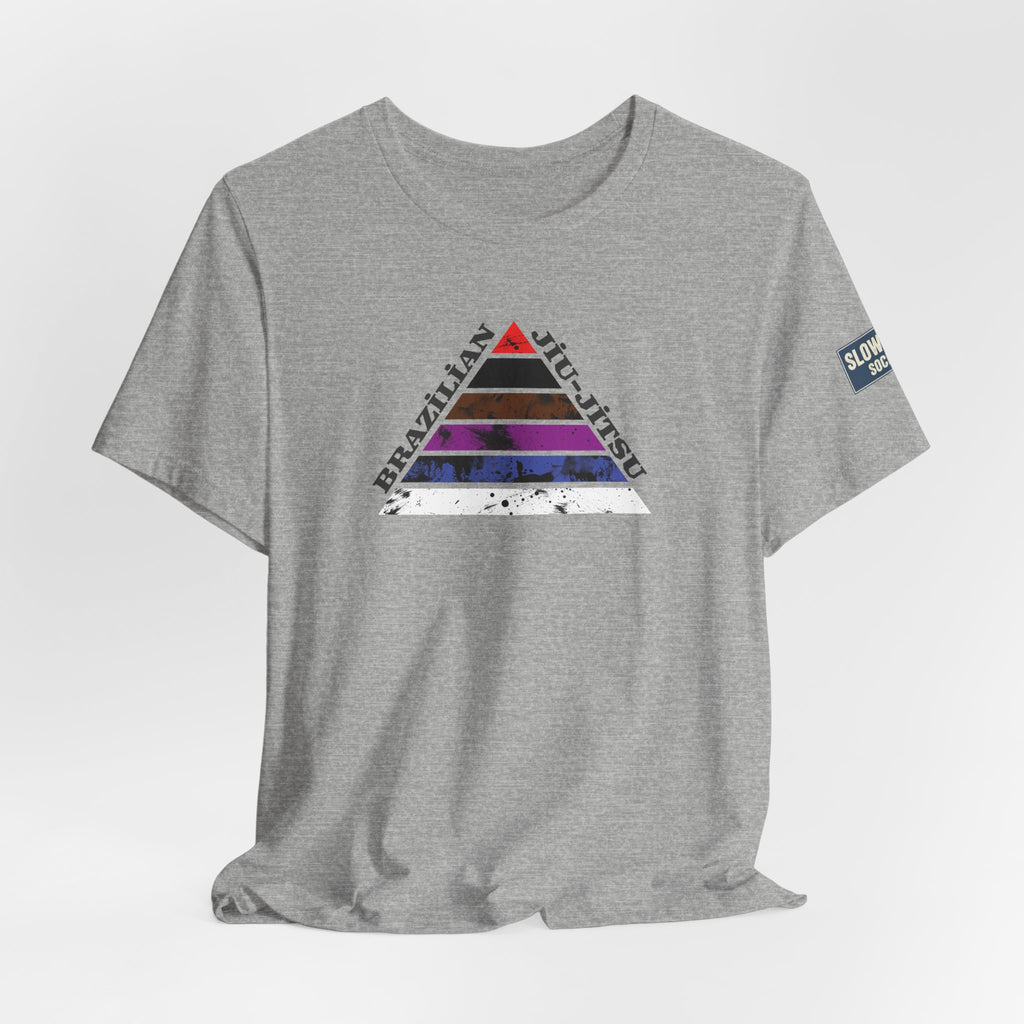 Brazilian Jiu-Jitsu Belt Rank Pyramid Tee — BJJ Training Shirt