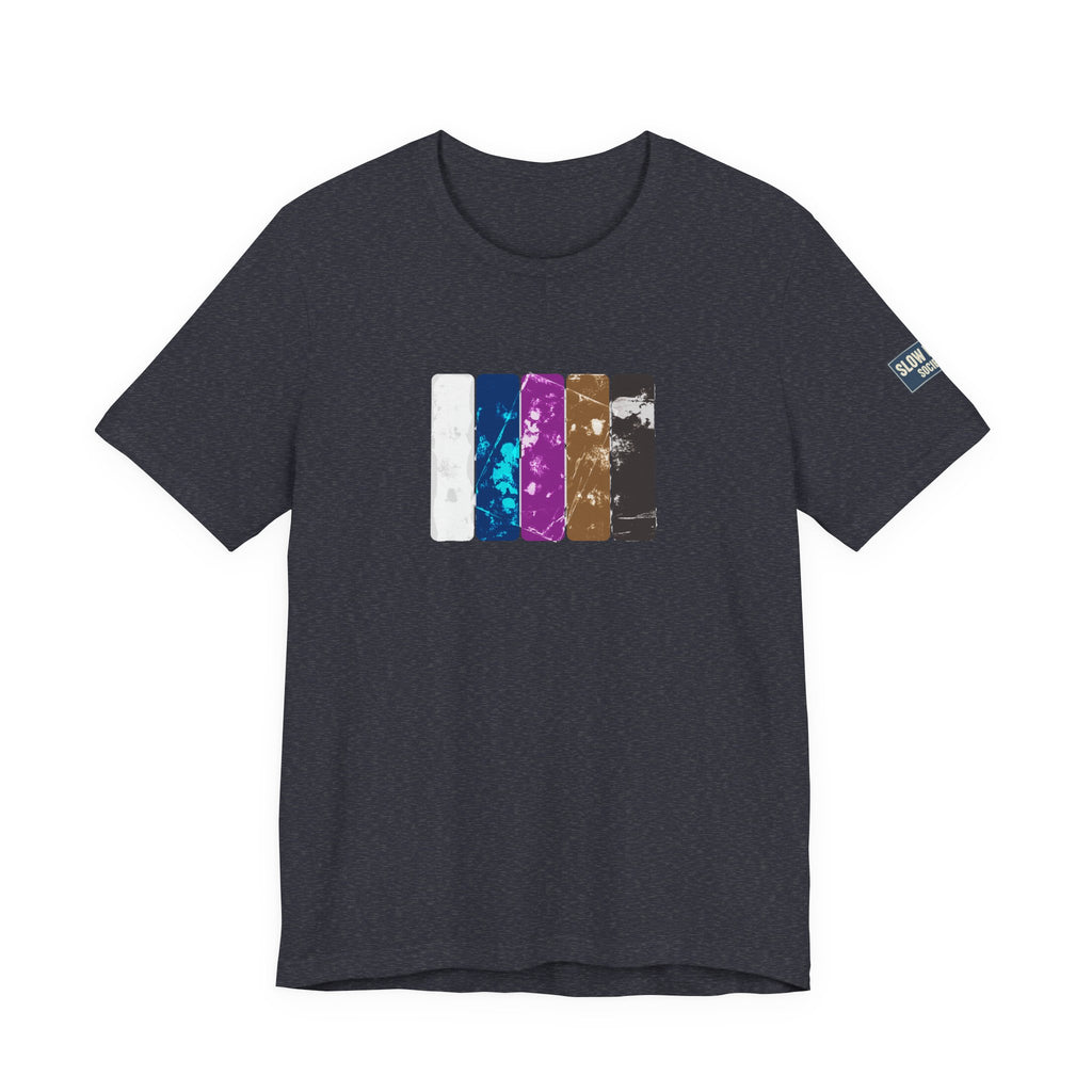 Jiu Jitsu Belt Rank T-Shirt — BJJ Belt Rank Textured Graphic Crew Tee