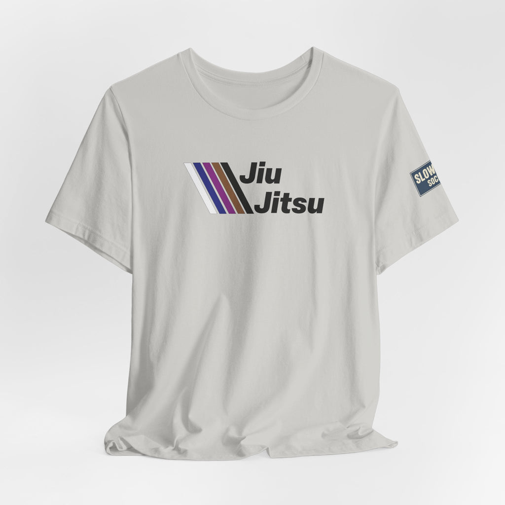 Jiu Jitsu Stripes Tee — Retro Martial Arts T‑Shirt