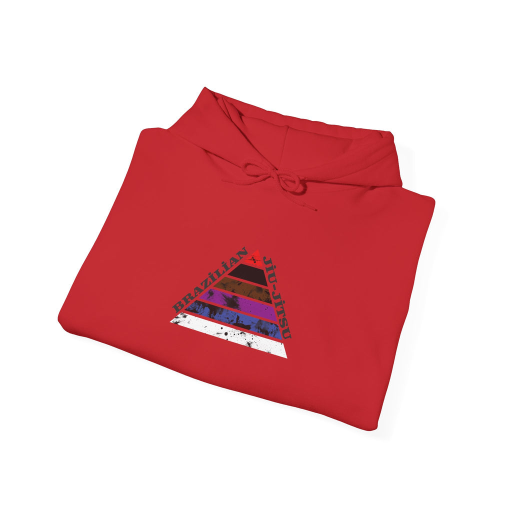 Hoodie — Jiu Jitsu Belt Rank Pyramid Design Pullover