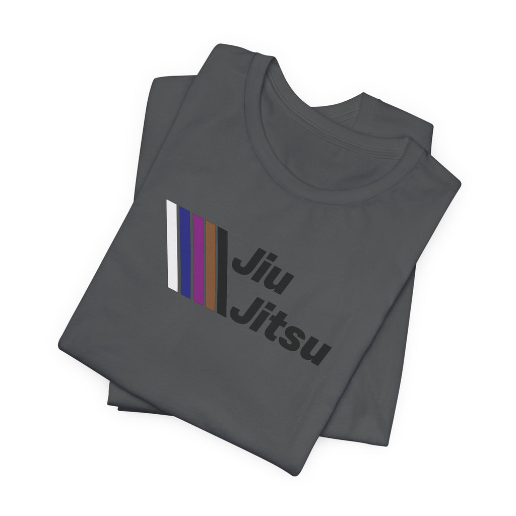 Jiu Jitsu Stripes Tee — Retro Martial Arts T‑Shirt