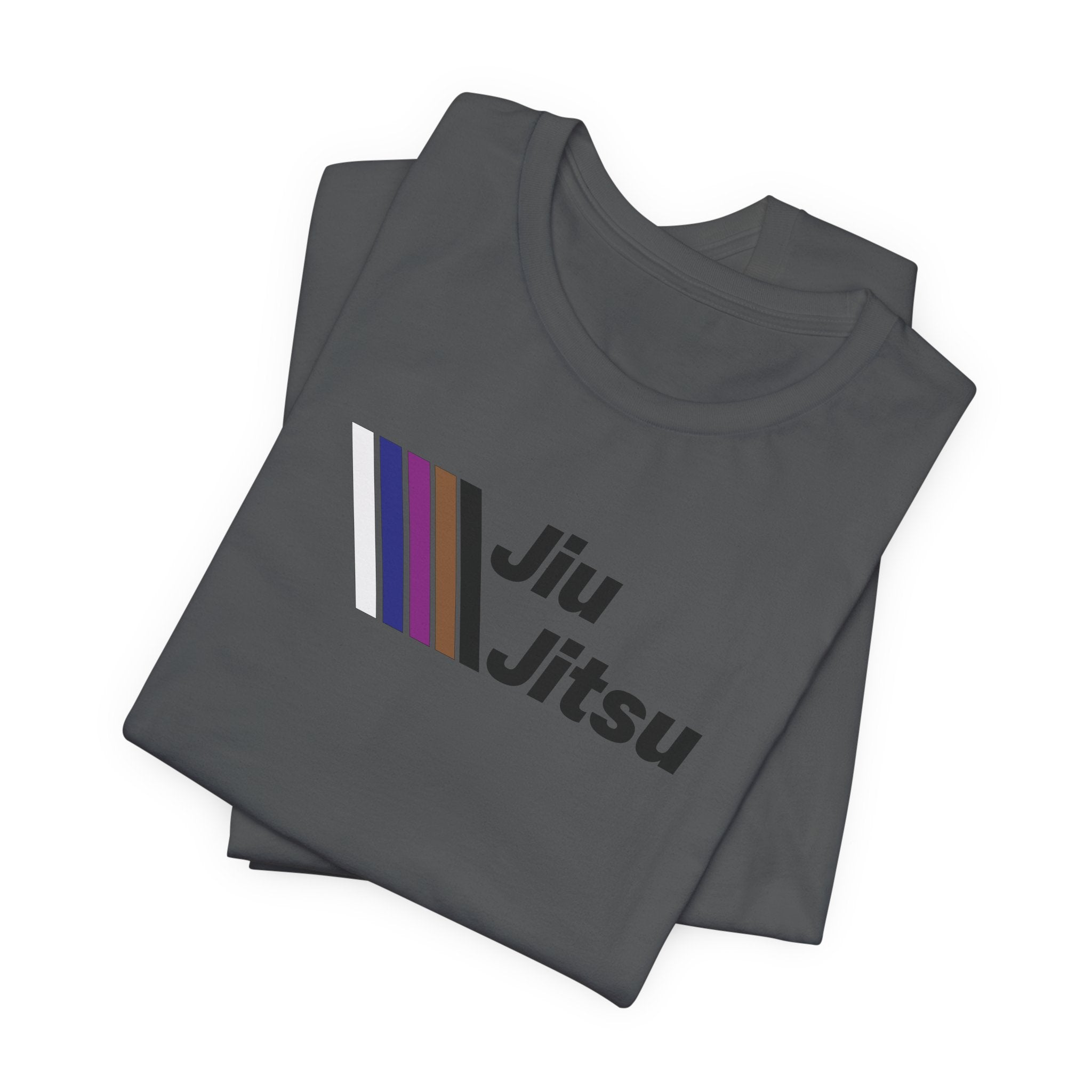 Jiu Jitsu Stripes Tee — Retro Martial Arts T‑Shirt