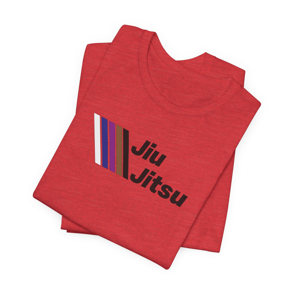 Jiu Jitsu Stripes Tee — Retro Martial Arts T‑Shirt