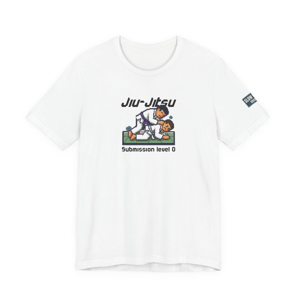 Jiu-Jitsu T-Shirt — "Submission Level 0" 8Bit Gaming Humor Tee