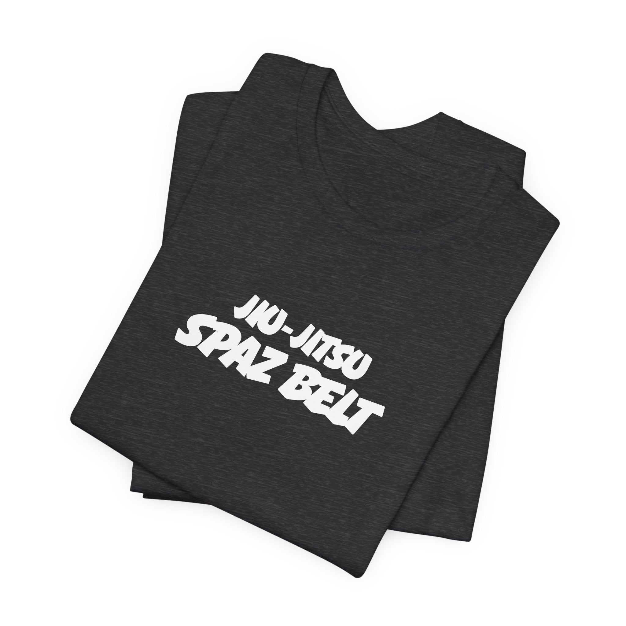 Jiu-Jitsu Spaz Belt Tee -White Belt Humor