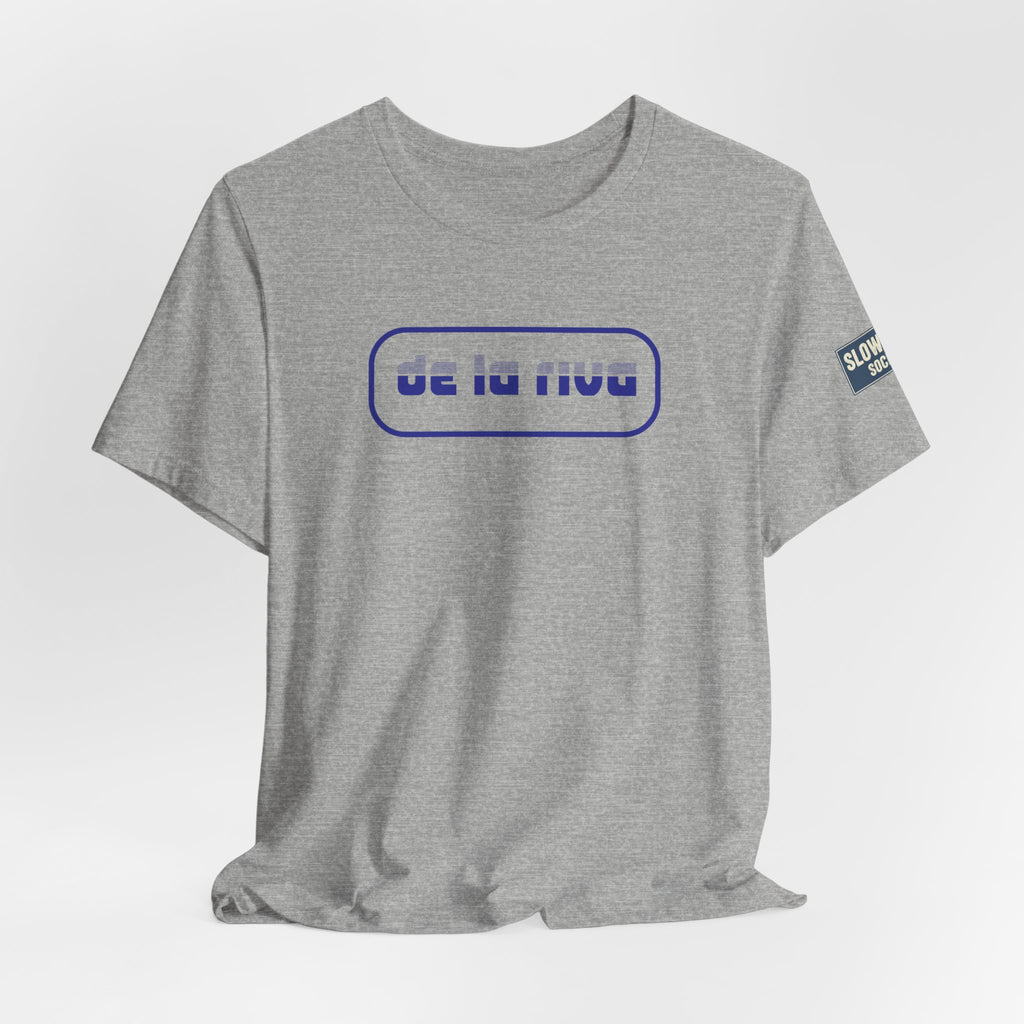 De La Riva Tee — Blue Graphic T-Shirt