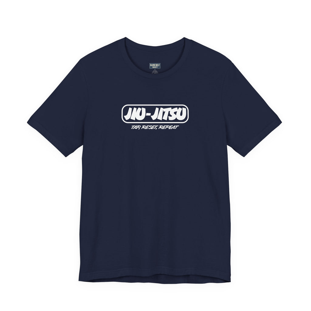 Jiu-Jitsu Logo T-Shirt — "Jiu-Jitsu: Tap, Reset, Repeat" Martial Arts Tee