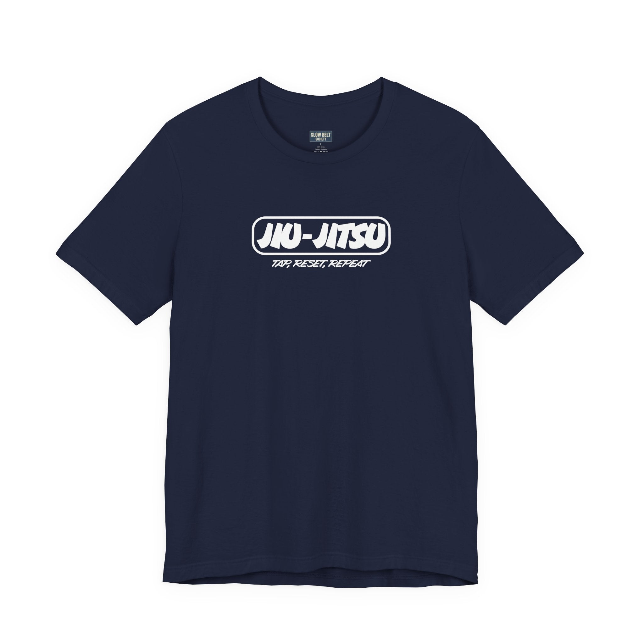 Jiu-Jitsu Logo T-Shirt — "Jiu-Jitsu: Tap, Reset, Repeat" Martial Arts Tee
