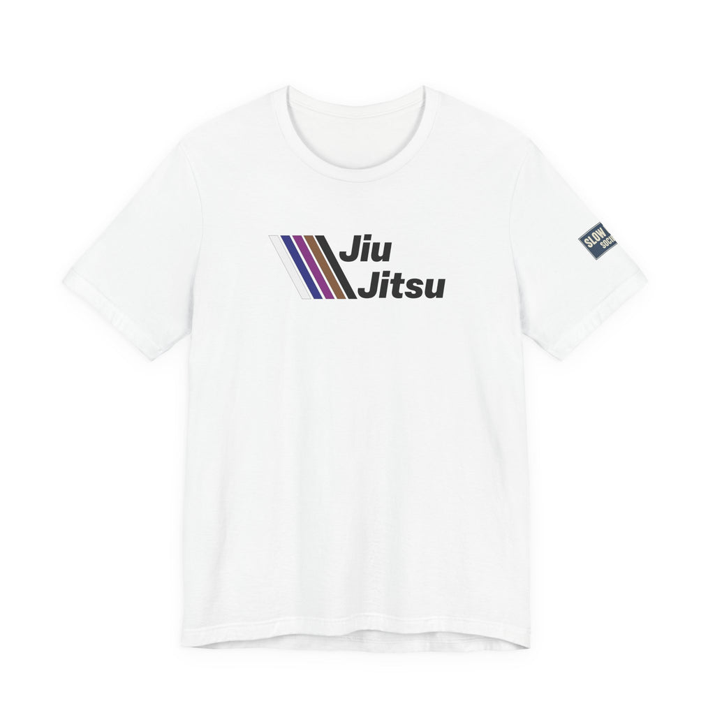 Jiu Jitsu Stripes Tee — Retro Martial Arts T‑Shirt
