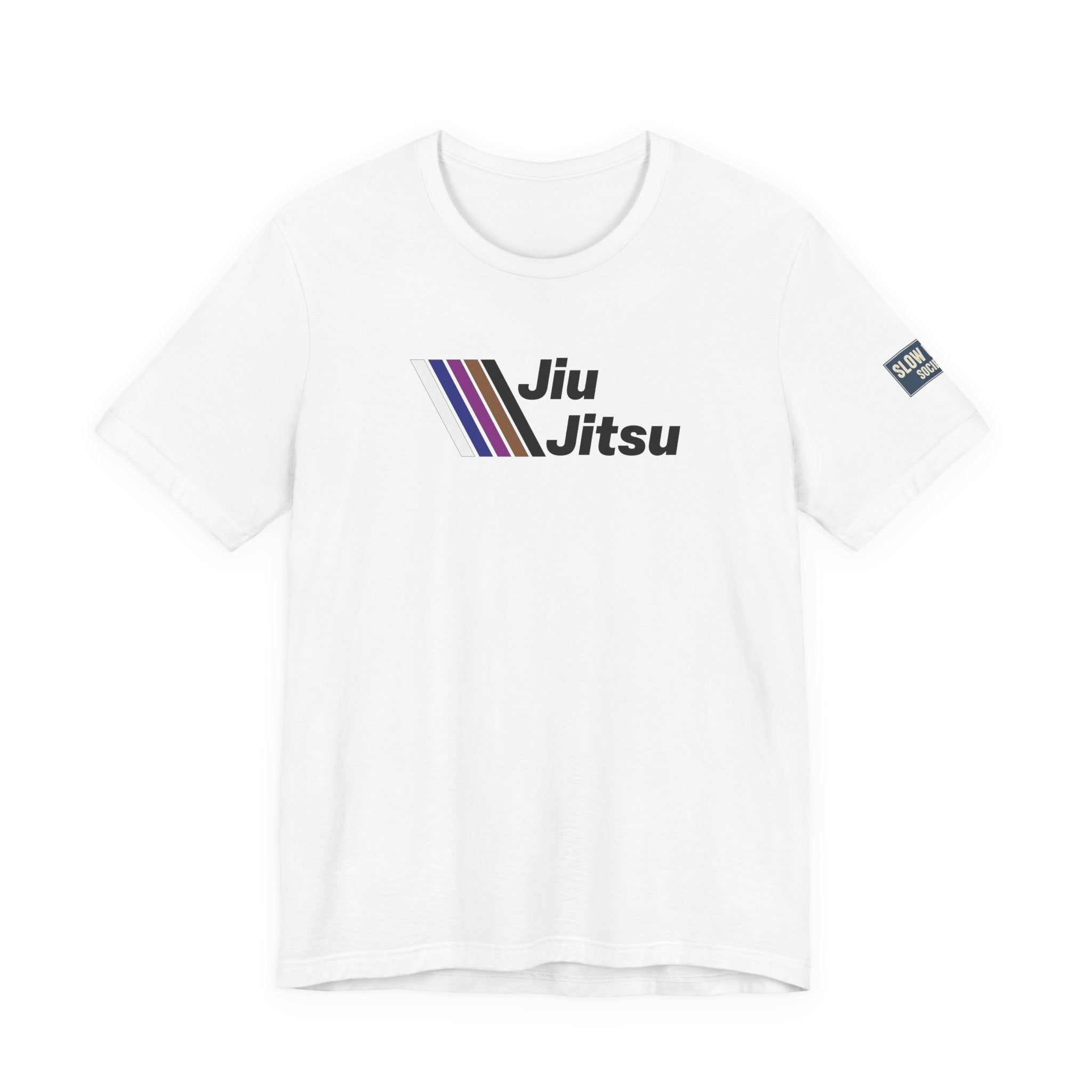 Jiu Jitsu Stripes Tee — Retro Martial Arts T‑Shirt