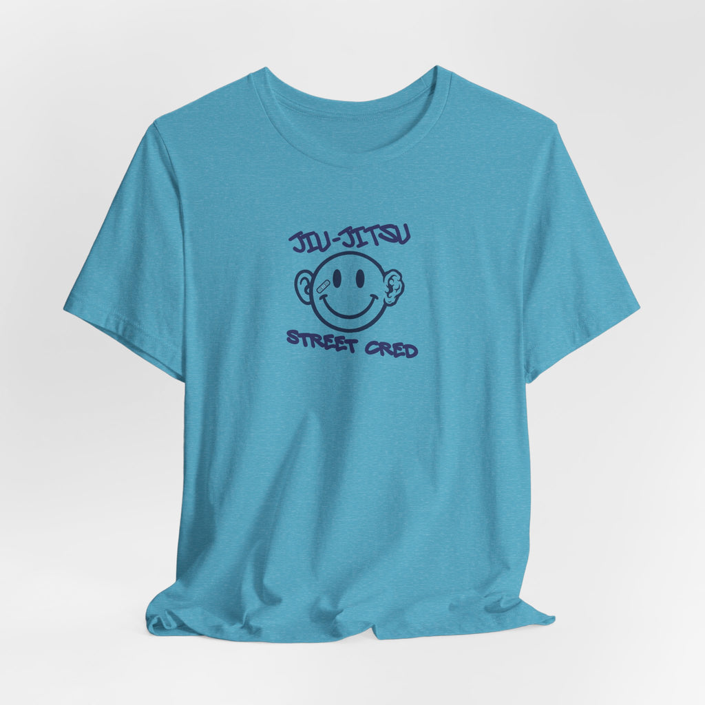 Jiu-Jitsu Street Cred Tee — Smiley Logo Martial Arts T-Shirt