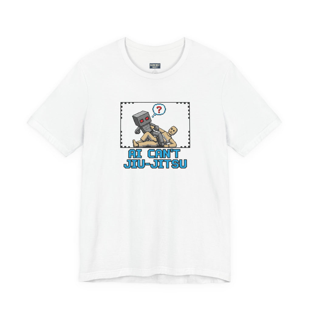 Jiu-Jitsu Robot Graphic Tee — "AI Can't Jiu-Jitsu"