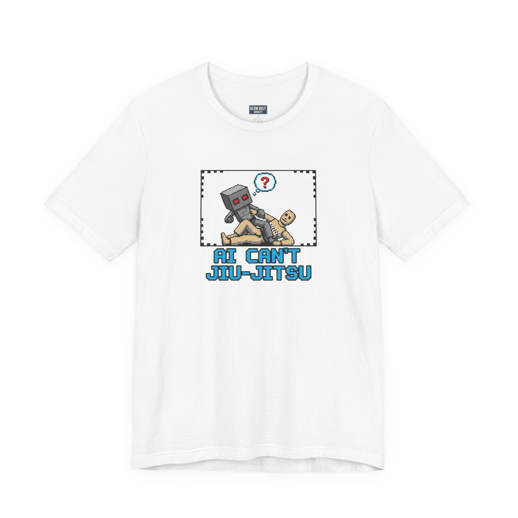 Jiu-Jitsu Robot Graphic Tee — "AI Can't Jiu-Jitsu"