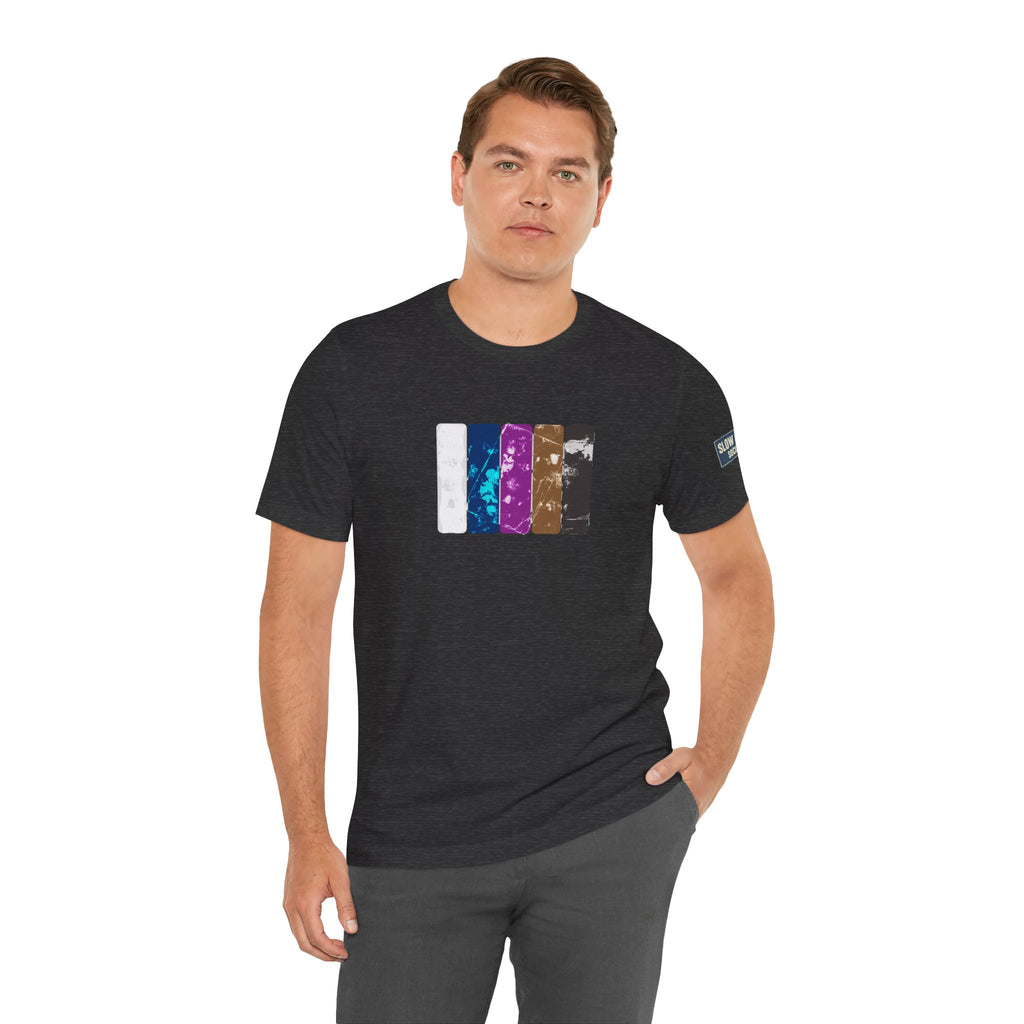 Jiu Jitsu Belt Rank T-Shirt — BJJ Belt Rank Textured Graphic Crew Tee