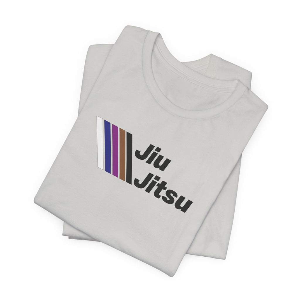 Jiu Jitsu Stripes Tee — Retro Martial Arts T‑Shirt