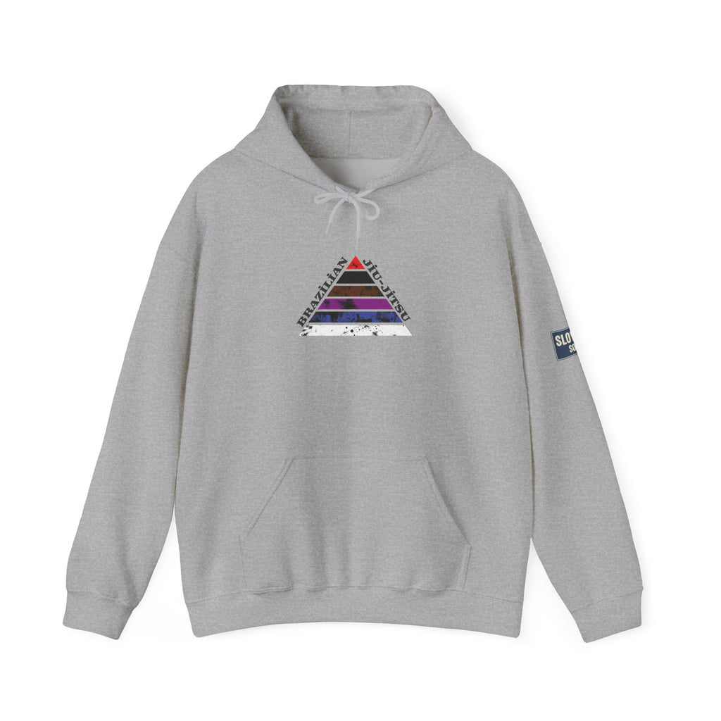 Hoodie — Jiu Jitsu Belt Rank Pyramid Design Pullover