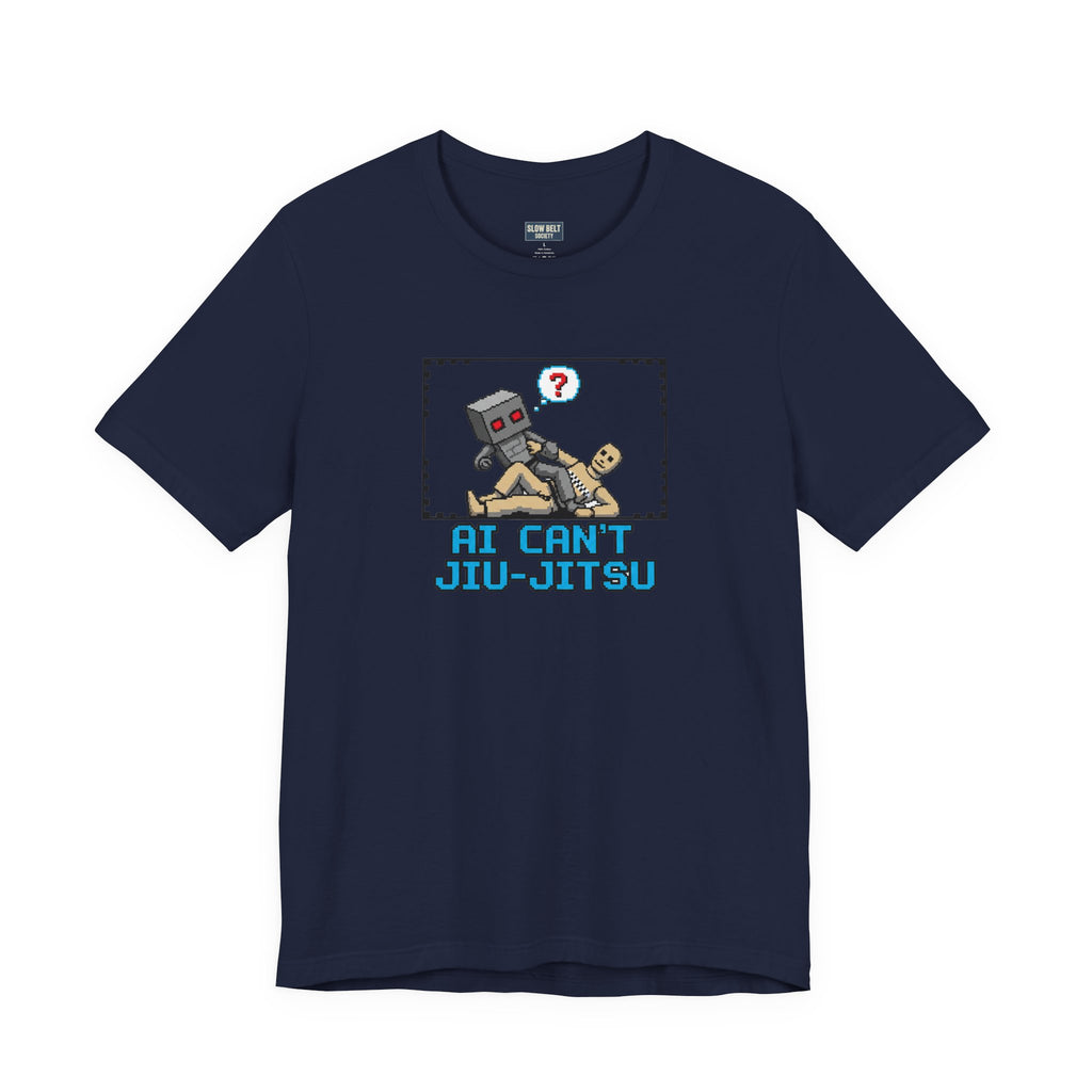 Jiu-Jitsu Robot Graphic Tee — "AI Can't Jiu-Jitsu"