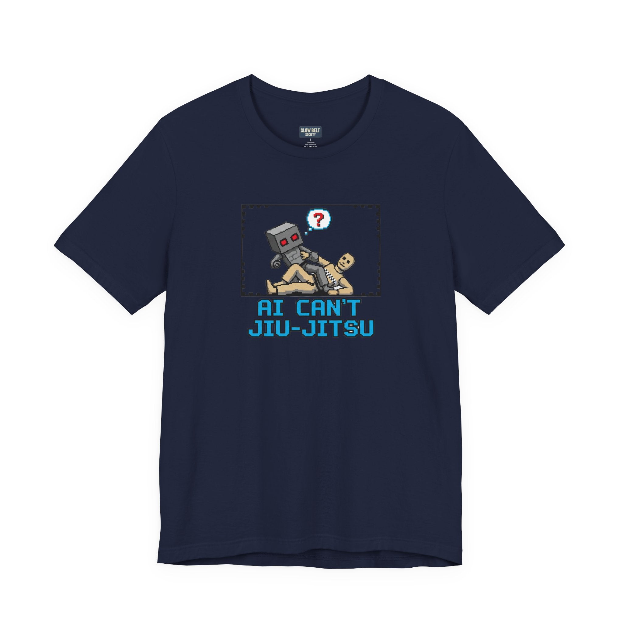 Jiu-Jitsu Robot Graphic Tee — "AI Can't Jiu-Jitsu"