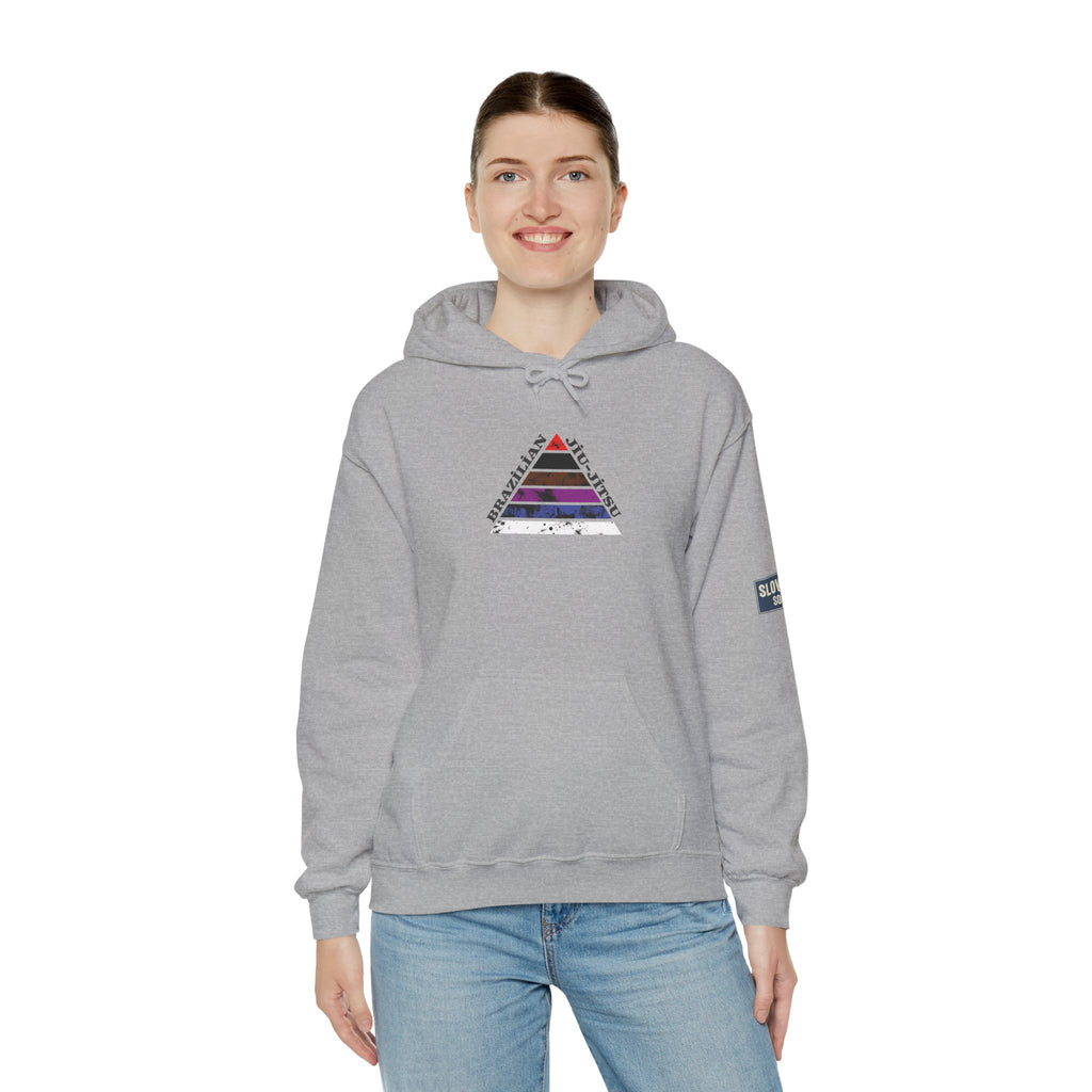 Hoodie — Jiu Jitsu Belt Rank Pyramid Design Pullover
