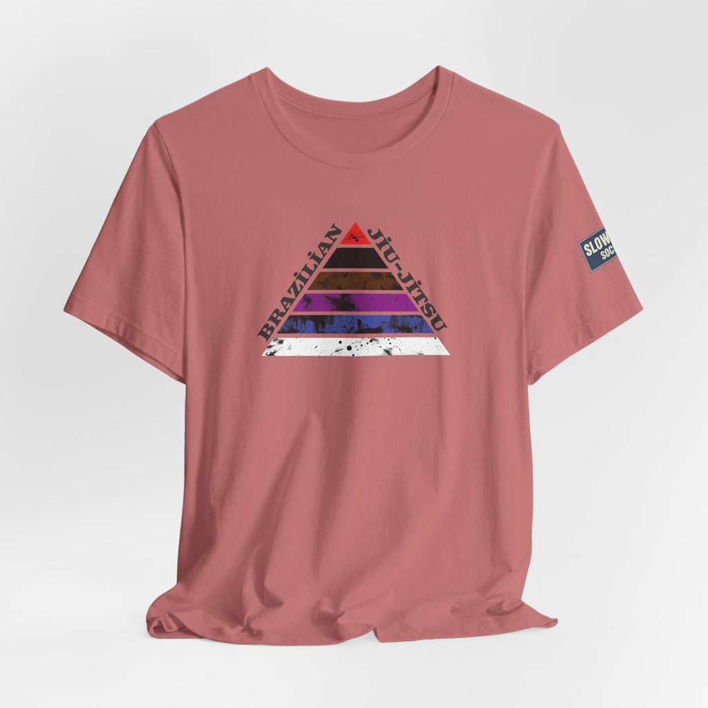 Brazilian Jiu-Jitsu Belt Rank Pyramid Tee — BJJ Training Shirt