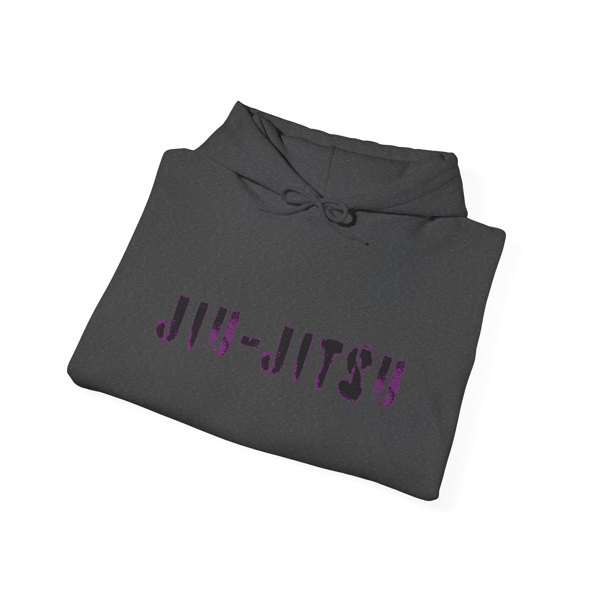 Jiu-Jitsu Purple Belt Hoodie – Minimal Stencil Martial Arts Pullover