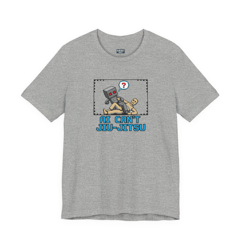 Jiu-Jitsu Robot Graphic Tee — "AI Can't Jiu-Jitsu"