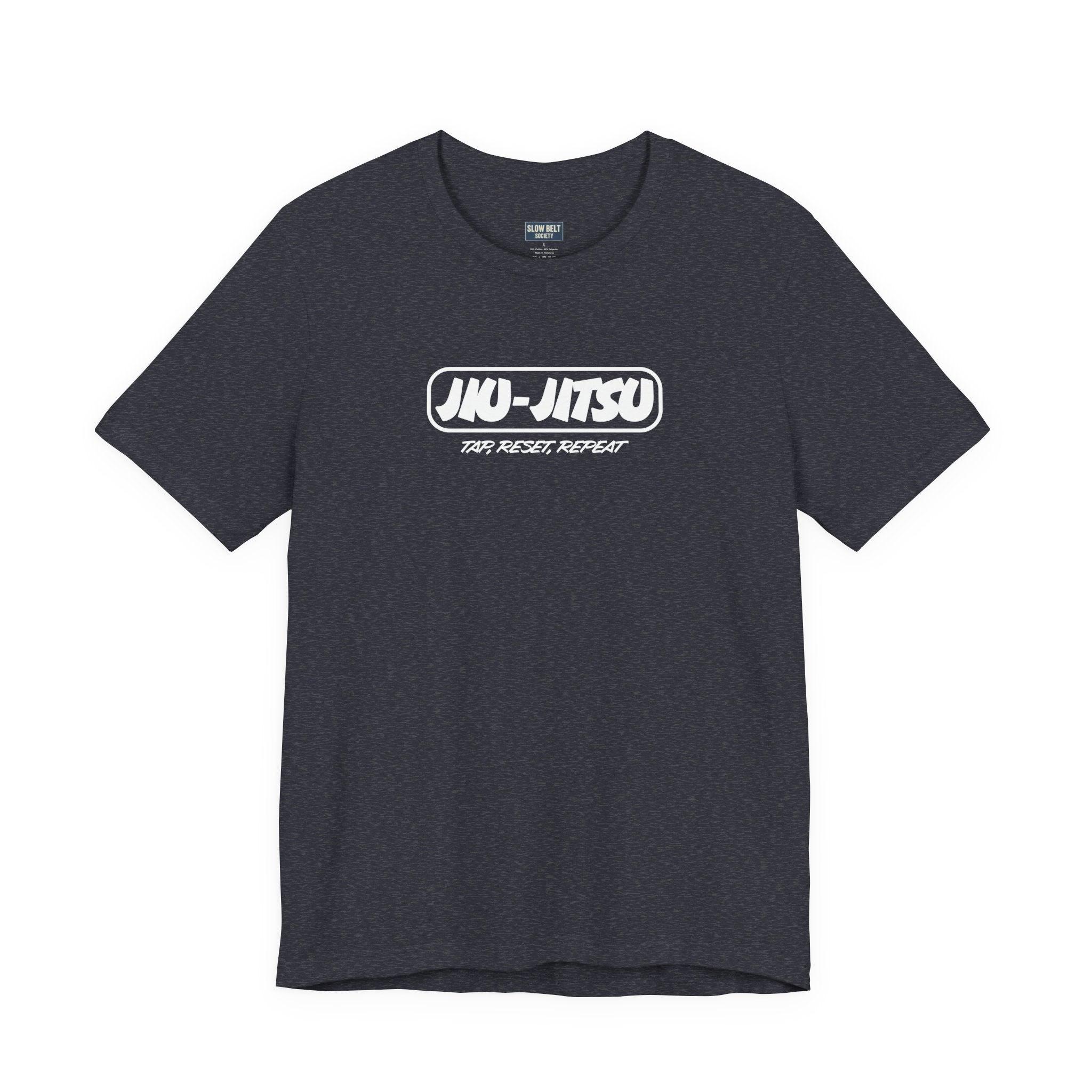 Jiu-Jitsu Logo T-Shirt — "Jiu-Jitsu: Tap, Reset, Repeat" Martial Arts Tee