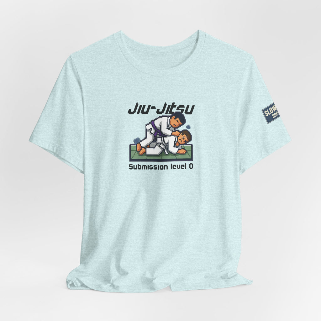 Jiu-Jitsu T-Shirt — "Submission Level 0" 8Bit Gaming Humor Tee