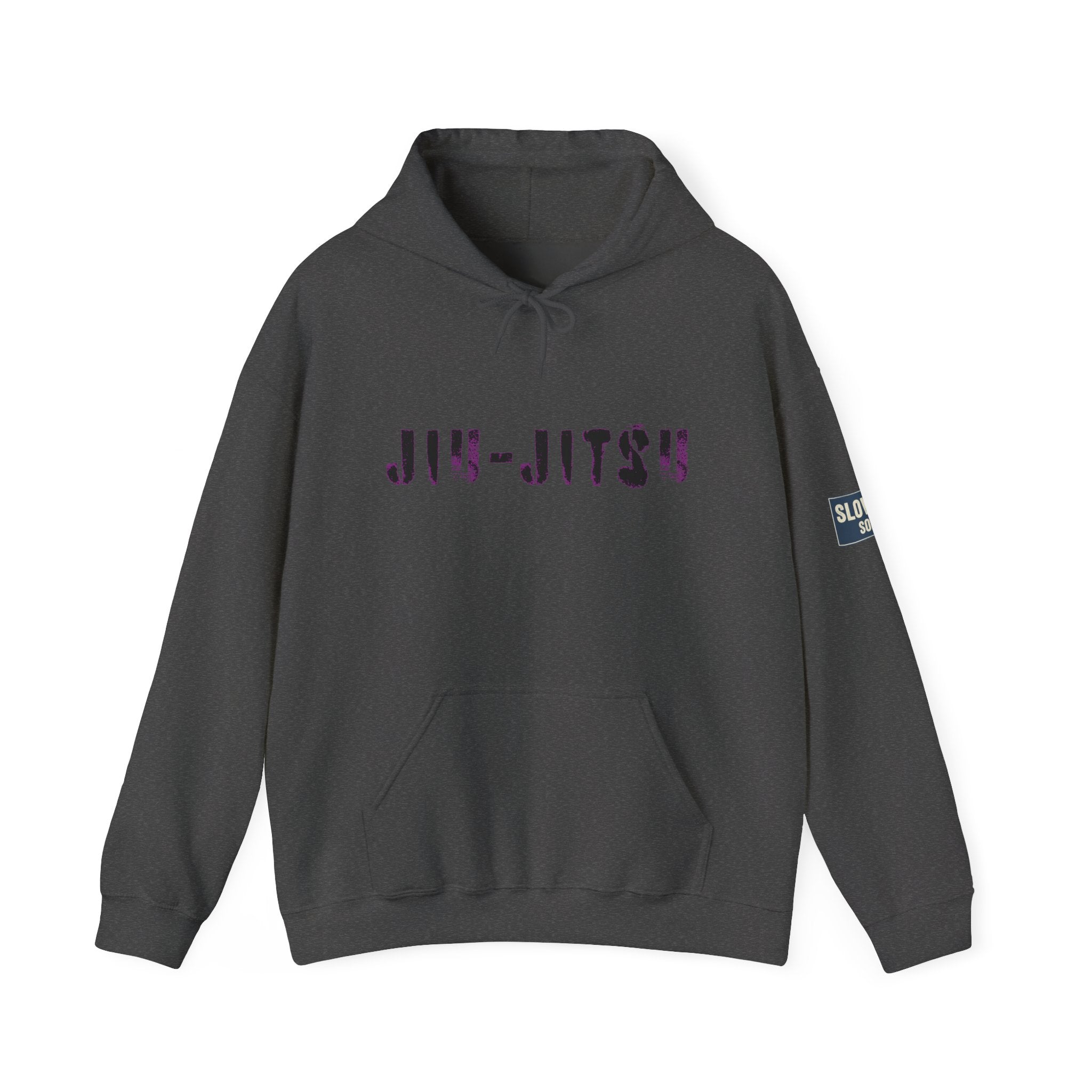 Jiu-Jitsu Purple Belt Hoodie – Minimal Stencil Martial Arts Pullover