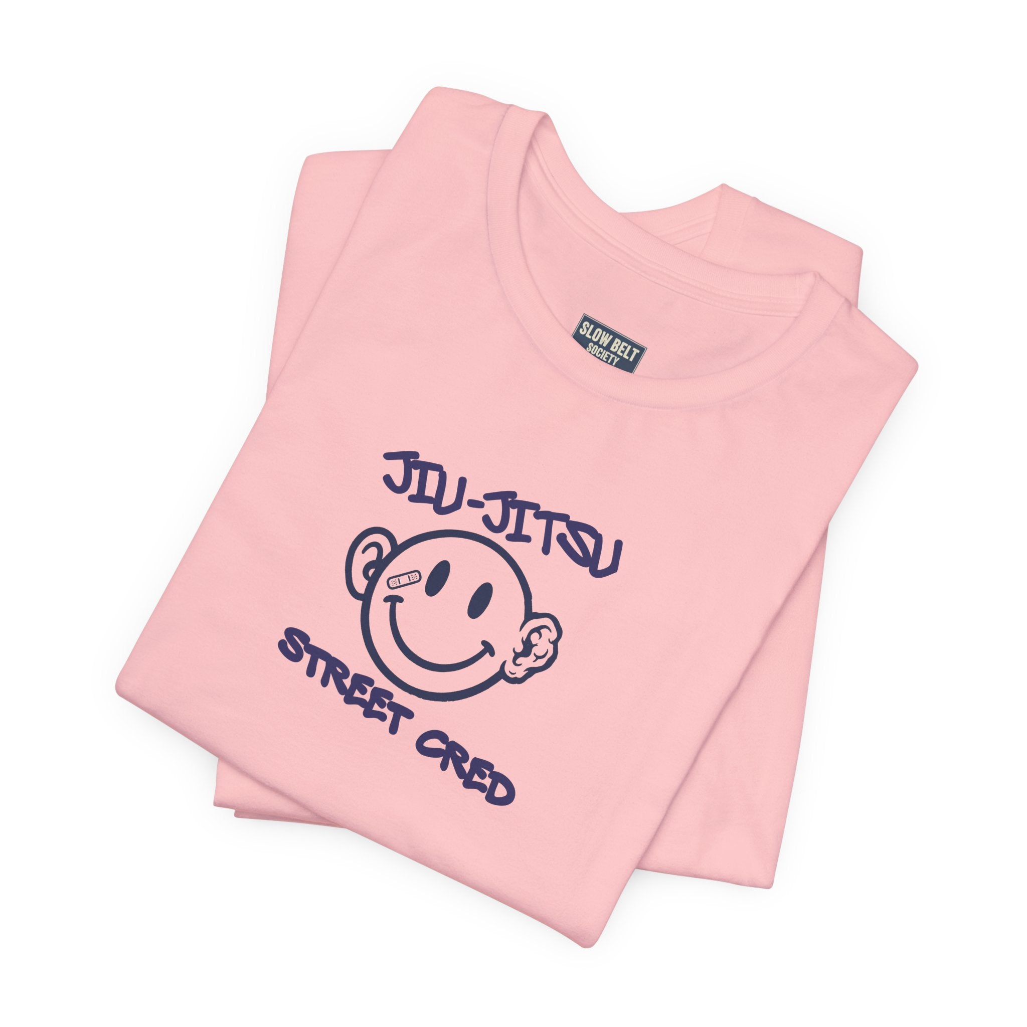 Jiu-Jitsu Street Cred Tee — Smiley Logo Martial Arts T-Shirt
