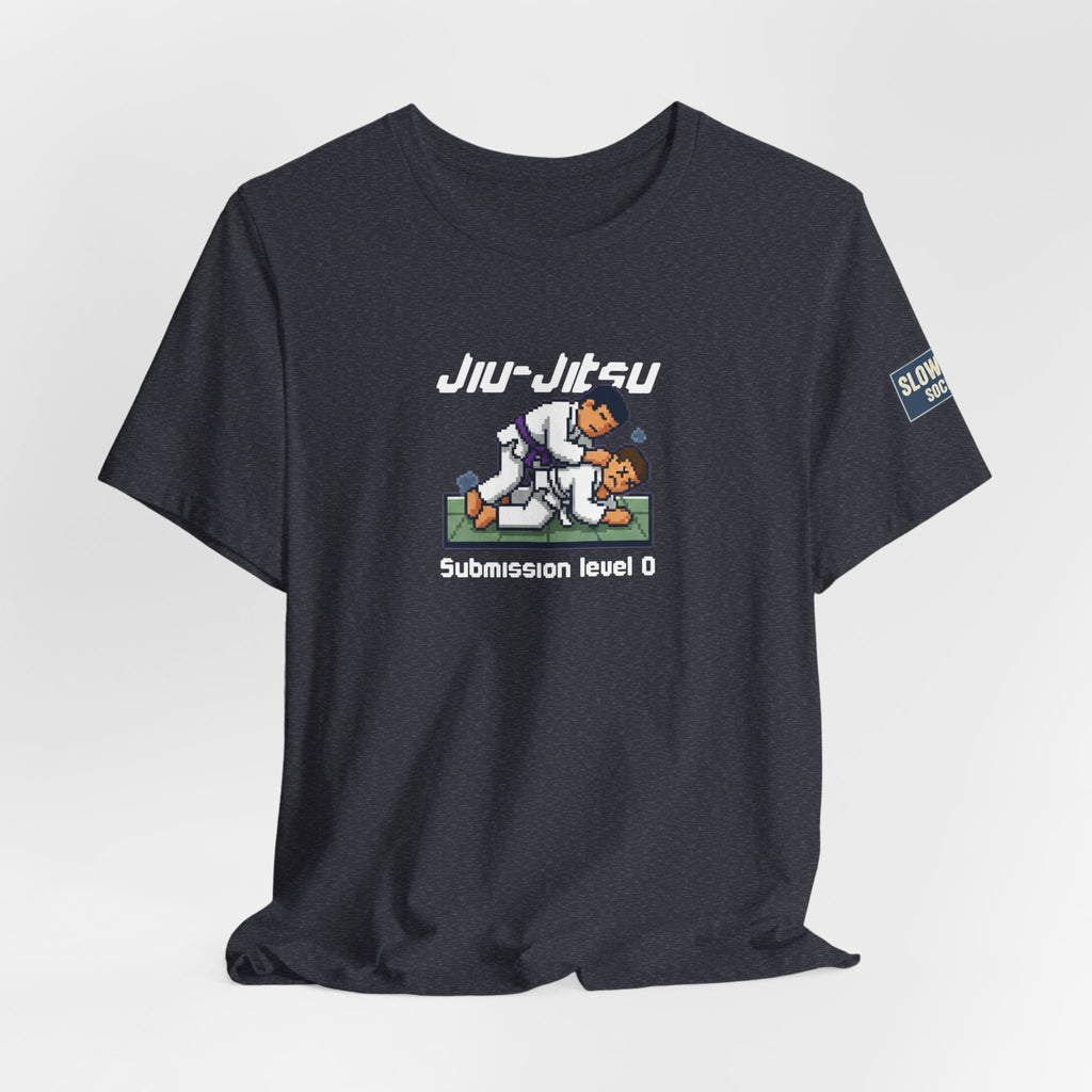Jiu-Jitsu Graphic Tee – "Submission Level 0" Casual Martial Arts Shirt