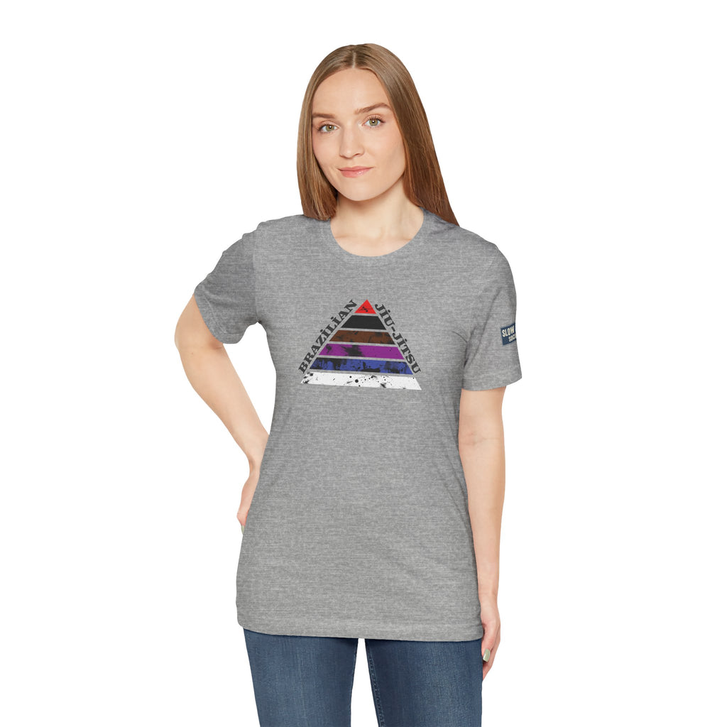 Brazilian Jiu-Jitsu Belt Rank Pyramid Tee — BJJ Training Shirt