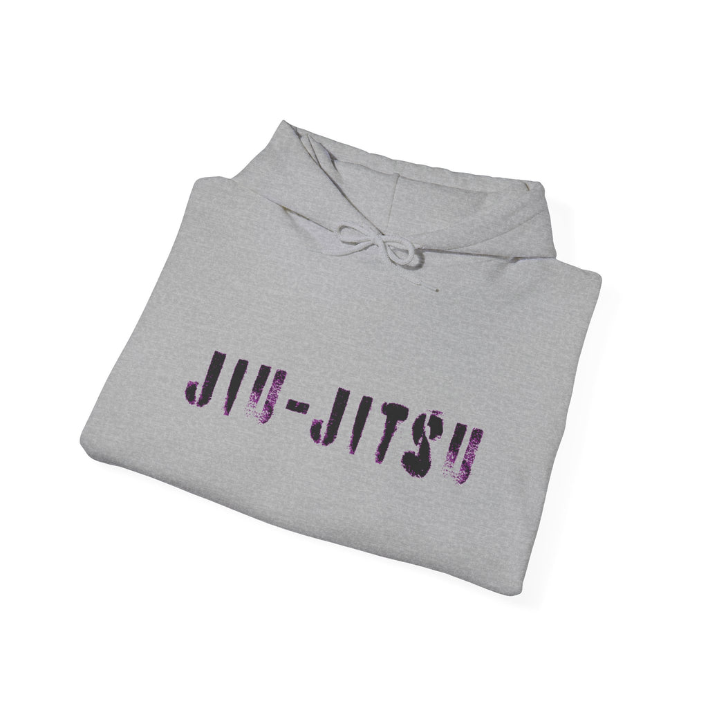 Jiu-Jitsu Purple Belt Hoodie – Minimal Stencil Martial Arts Pullover