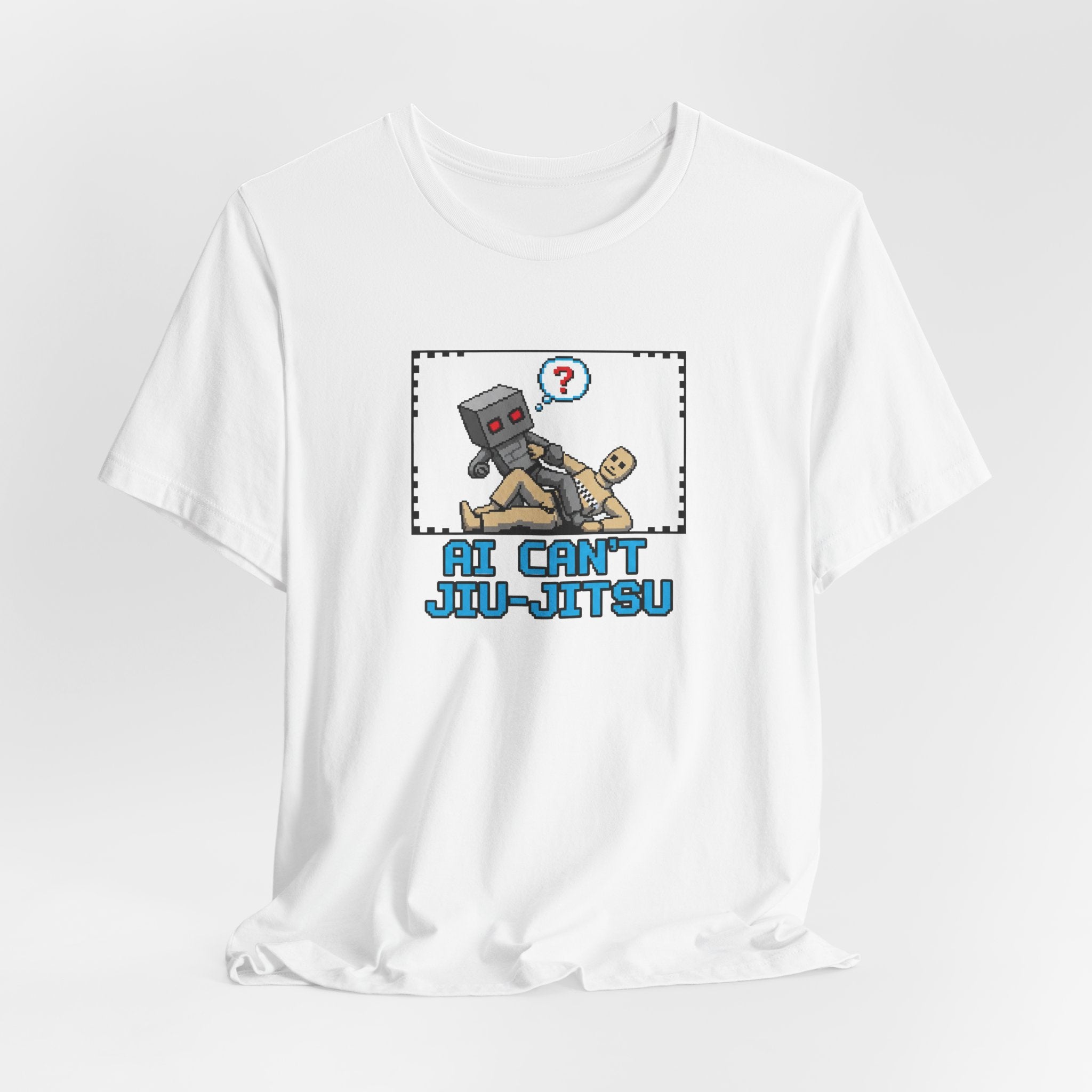 Jiu-Jitsu Robot Graphic Tee — "AI Can't Jiu-Jitsu"