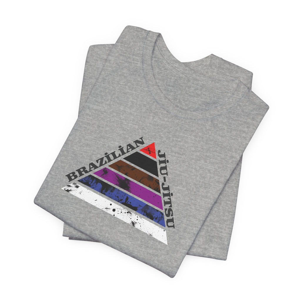 Brazilian Jiu-Jitsu Belt Rank Pyramid Tee — BJJ Training Shirt