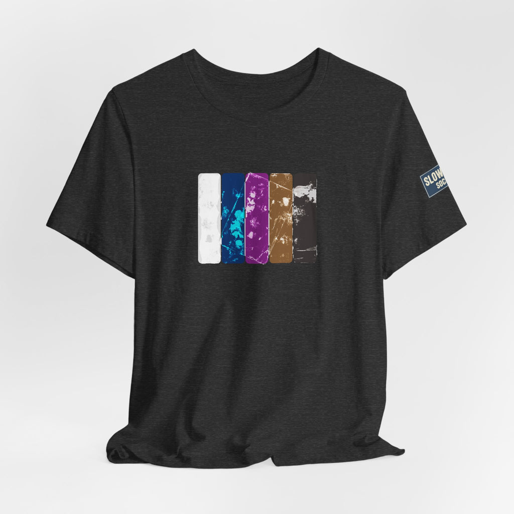 Jiu Jitsu Belt Rank T-Shirt — BJJ Belt Rank Textured Graphic Crew Tee