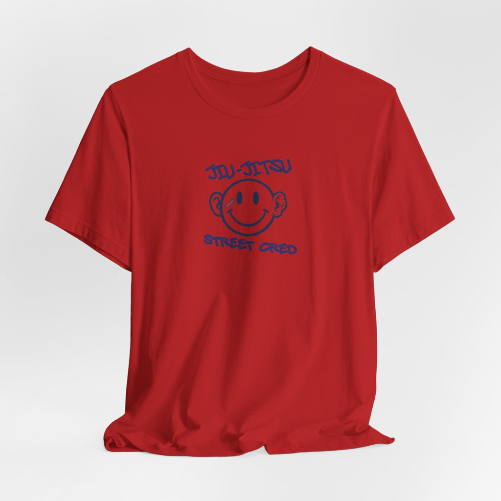 Jiu-Jitsu Street Cred Tee — Smiley Logo Martial Arts T-Shirt