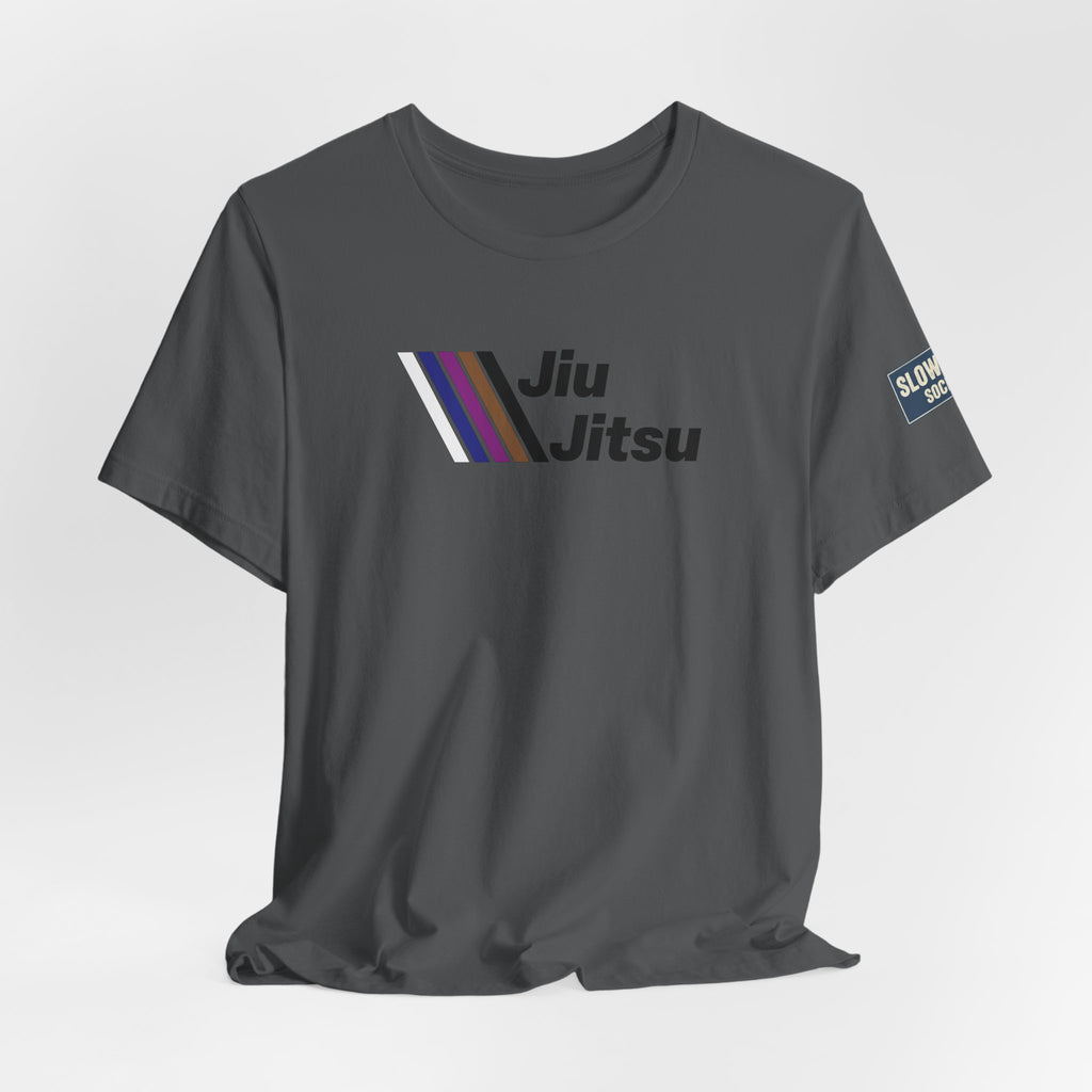 Jiu Jitsu Stripes Tee — Retro Martial Arts T‑Shirt