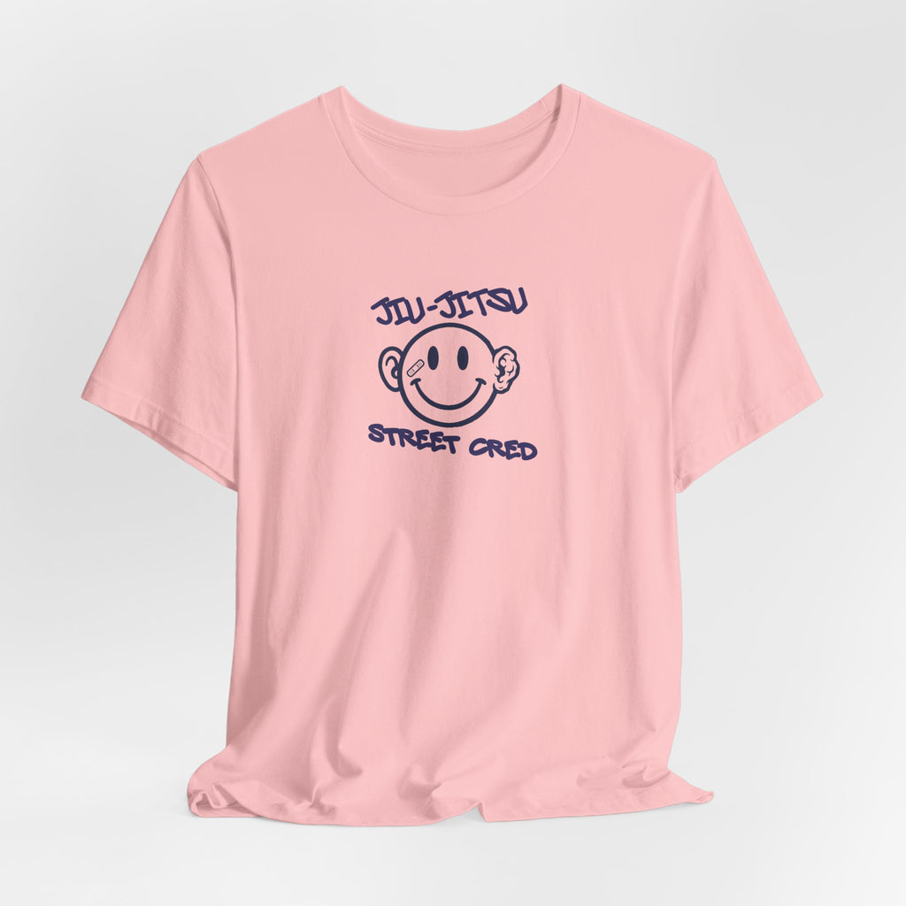 Jiu-Jitsu Street Cred Tee — Smiley Logo Martial Arts T-Shirt