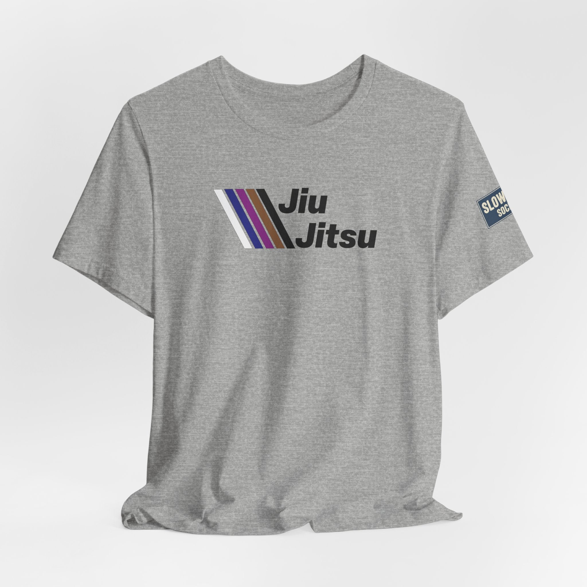 Jiu Jitsu Stripes Tee — Retro Martial Arts T‑Shirt