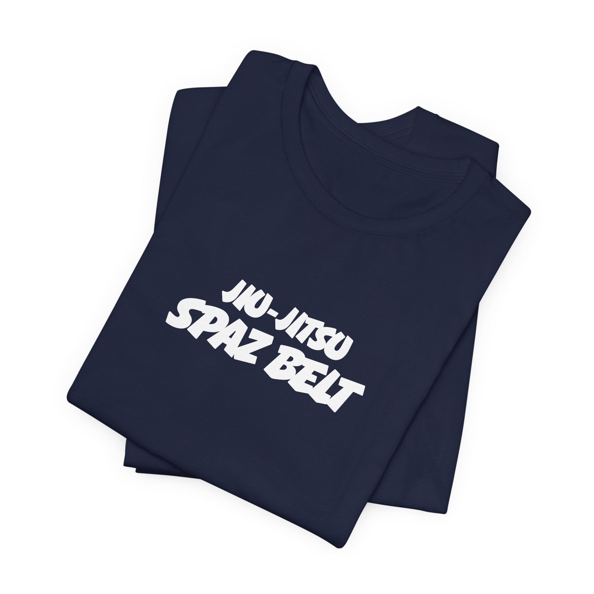 Jiu-Jitsu Spaz Belt Tee -White Belt Humor