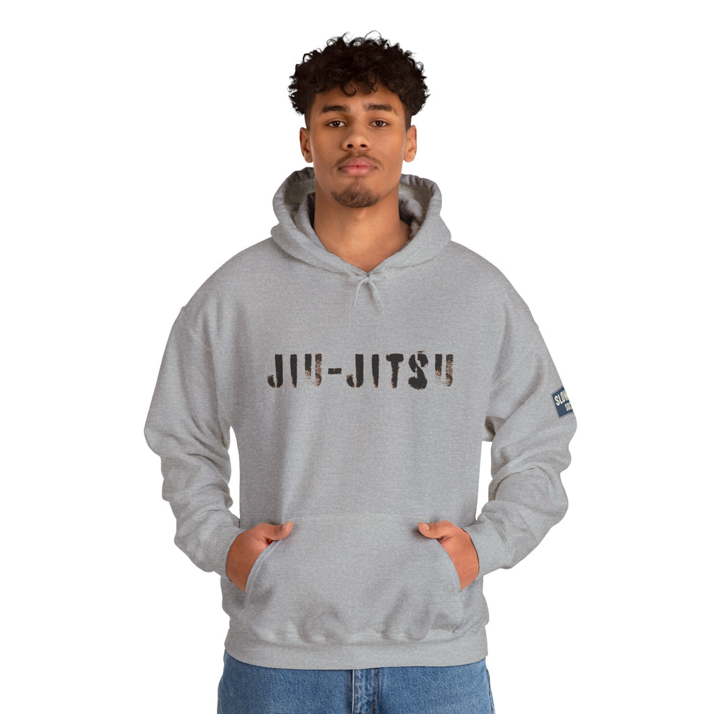 Jiu-Jitsu Brown Belt Hoodie – Minimal Stencil Logo Martial Arts Pullover
